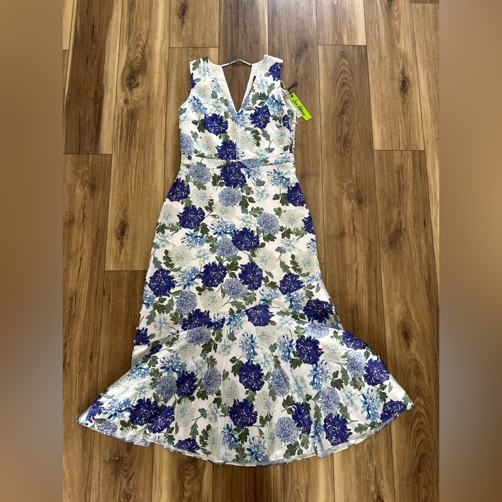 Sam Edelman womens floral print midi Dress size 8 NWT - Picture 3 of 8
